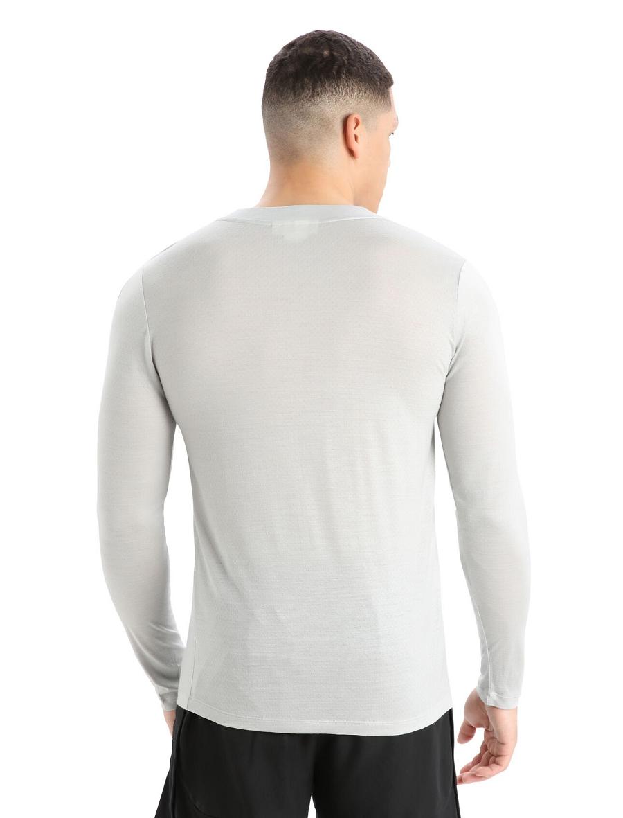 Long Sleeve Icebreaker ZoneKnit™ Merino T-Shirt Homme Beige | FR 1233TCEV